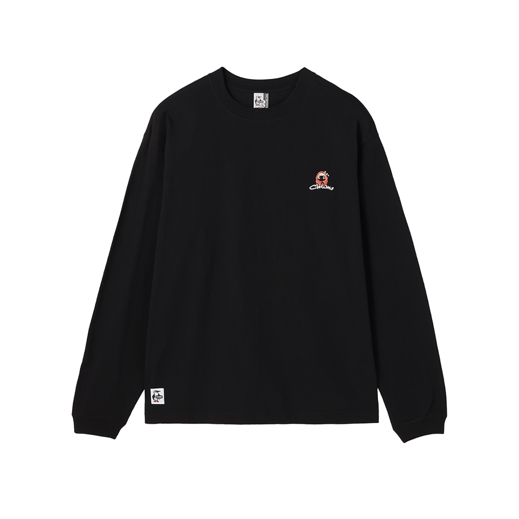 CHUMS EMBROIDERY BRUSHED L_S T-SHIRT (OVERSIZED)